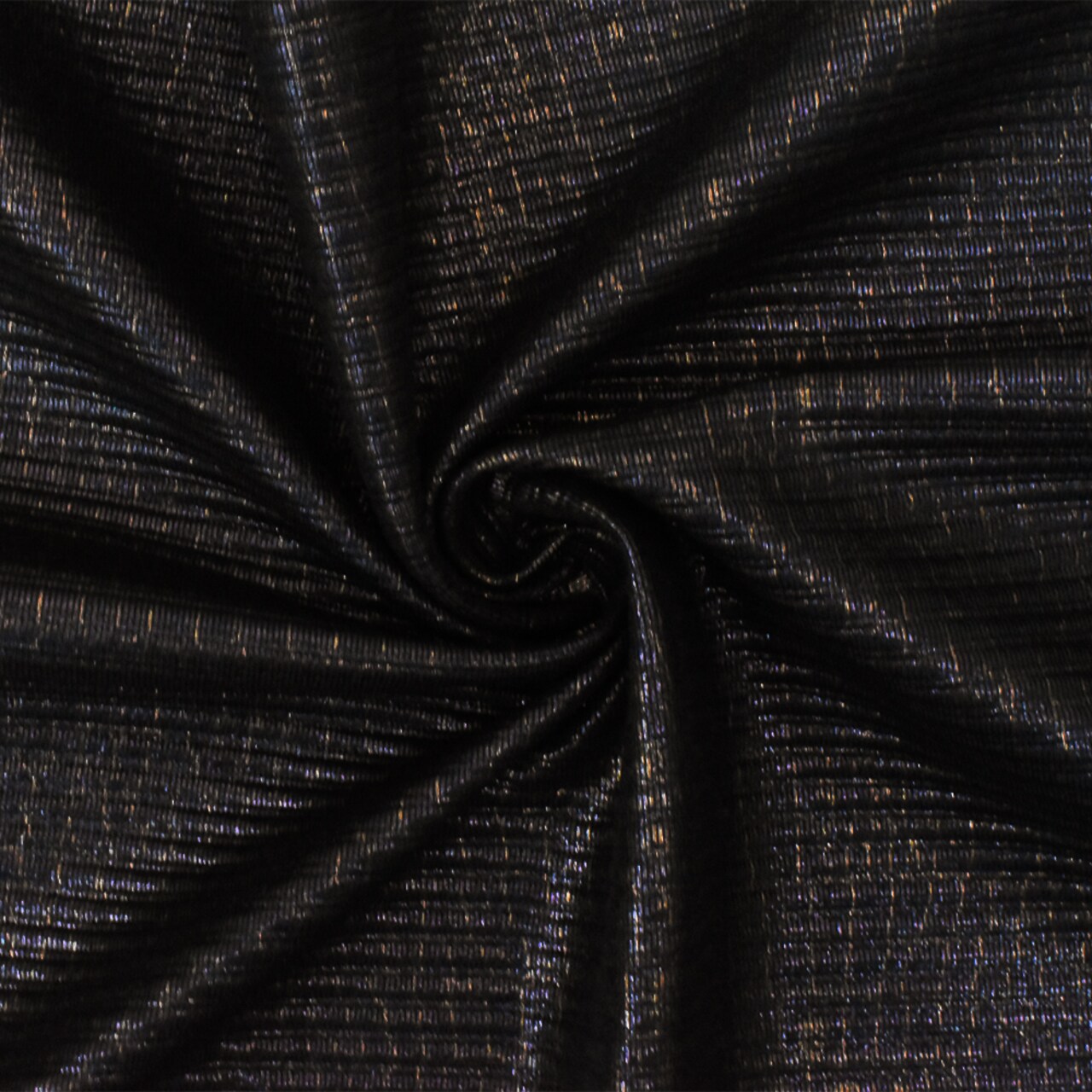 Black-Copper Famous Maker Reptile Foil Print Ottoman Activewear Knit Fabric By the Yard